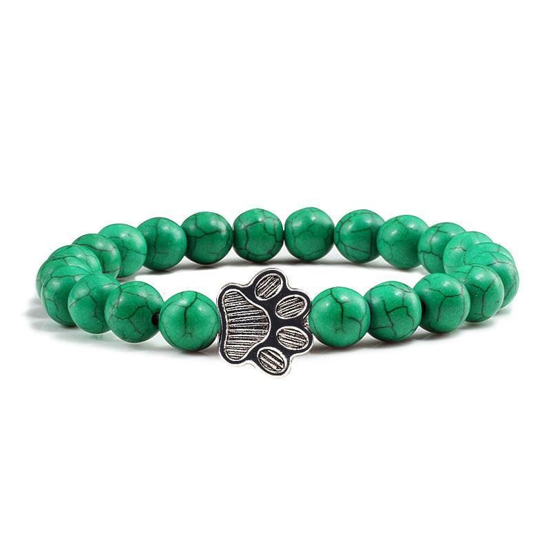 Braccialetto zampa verde scuro