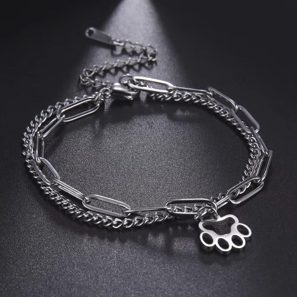 Bracciale a catena a zampa