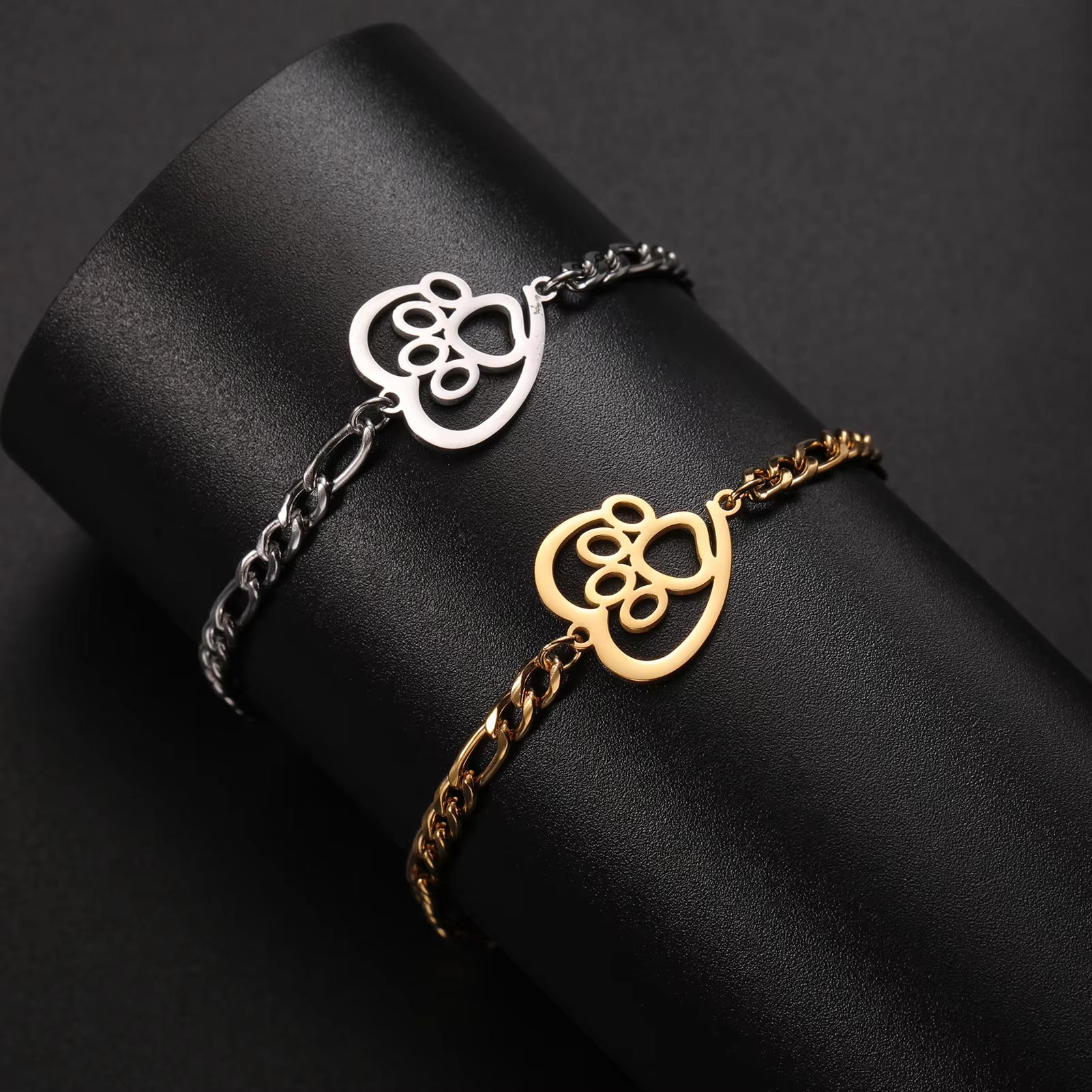 Bracciale con zampa d'amore